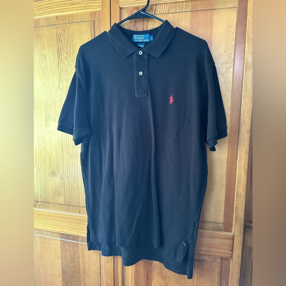 Polo Ralph Lauren Polo Shirt Men’s Size Large Black Cotton
